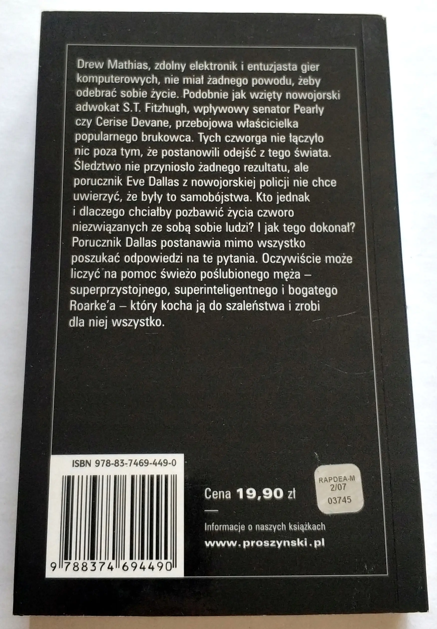 Książka - Śmiertelna ekstaza