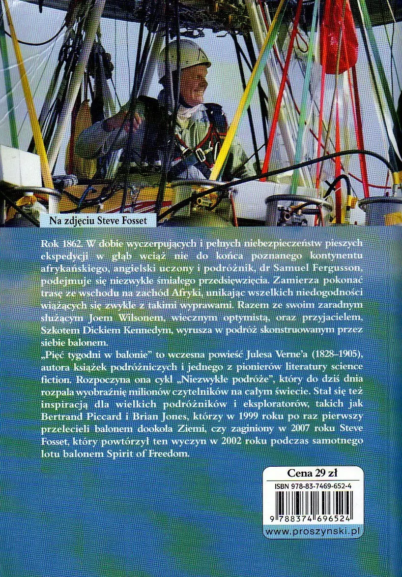Książka - Pięć tygodni w balonie 