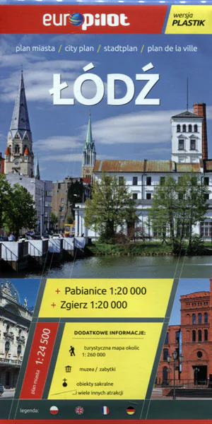 Książka - Łódź, Zgierz, Pabianice. Plan miasta 1:24 500
