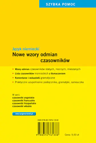 Książka - Nowe wzory odmian czasowników. Język niemiecki