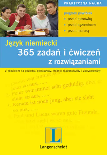 Książka - Język niemiecki. 365 zadań i ćwiczeń z rozwiązaniami