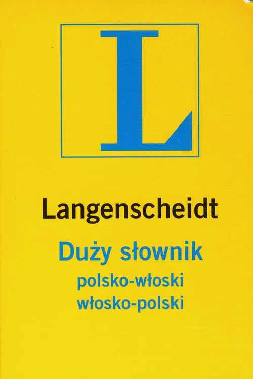 Książka - Duży słownik polsko-włoski, włosko-polski