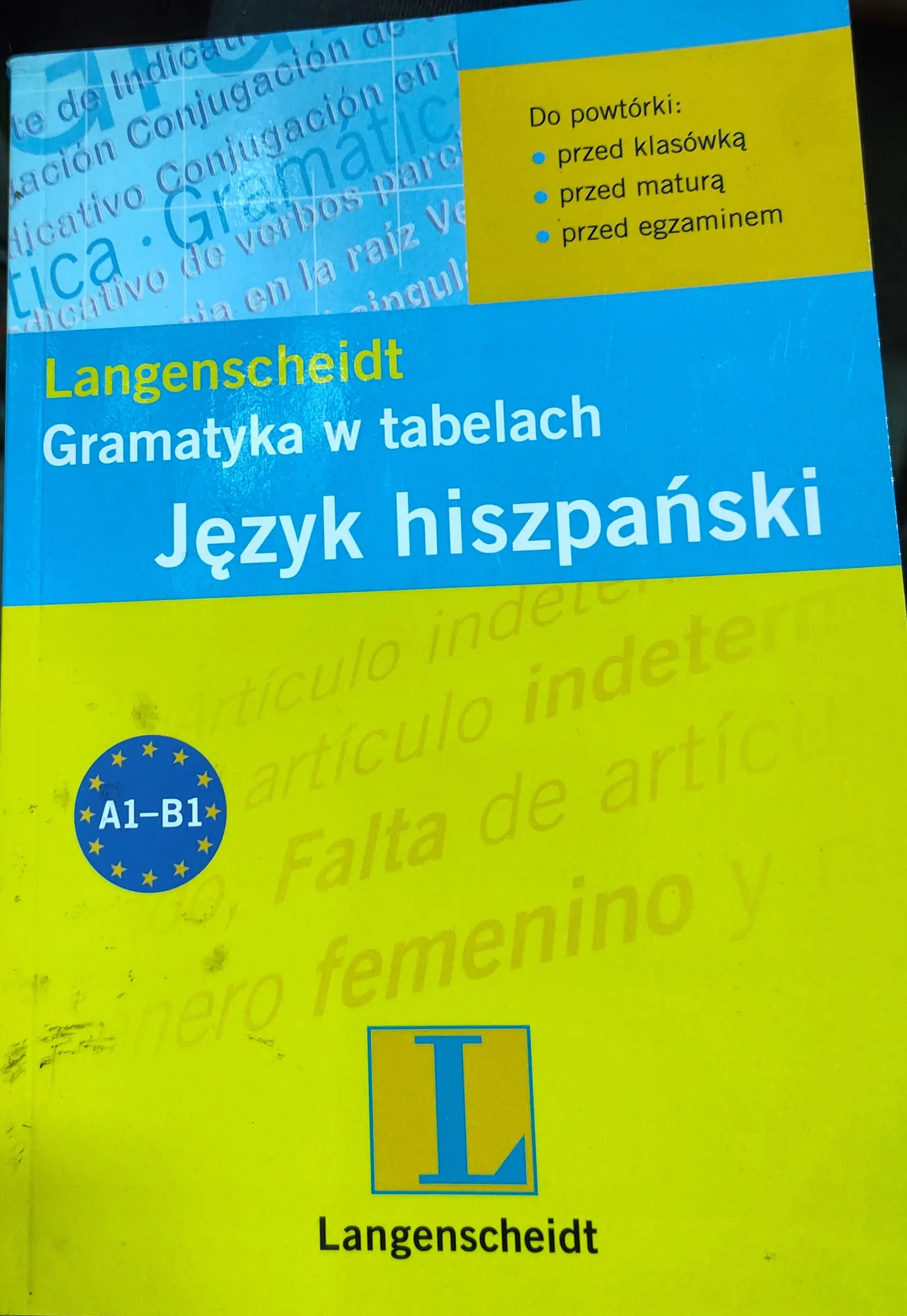Książka - Język hiszpański. Gramatyka w tabelach