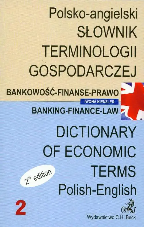 Książka - Słownik terminologii  gospodarczej polsko-angielski