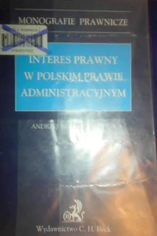 Książka - Interes prawny w polskim prawie administracyjnym