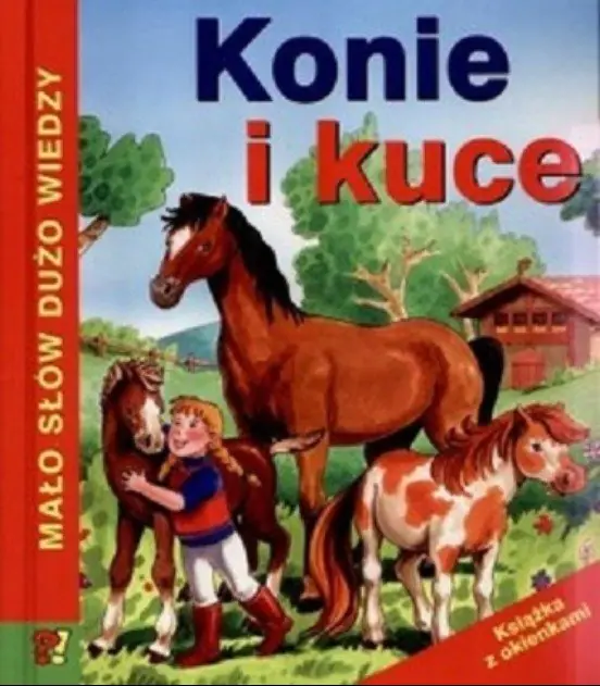 Książka - Konie i kuce Książka z okienkami