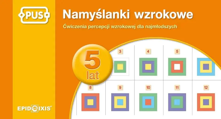 Książka - Namyślanki wzrokowe - 5 lat PUS