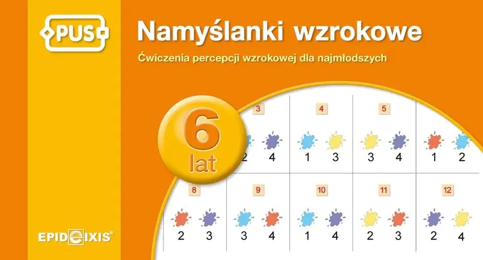 Książka - Namyślanki wzrokowe - 6 lat