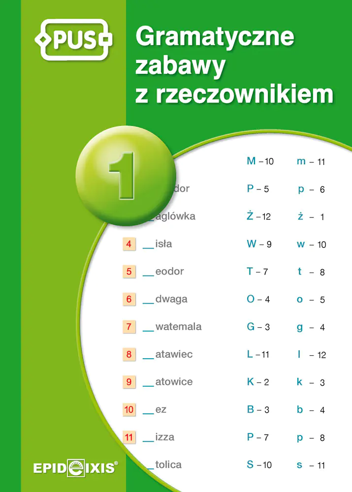 Książka - PUS Gramatyczne zabawy z rzeczownikiem 1