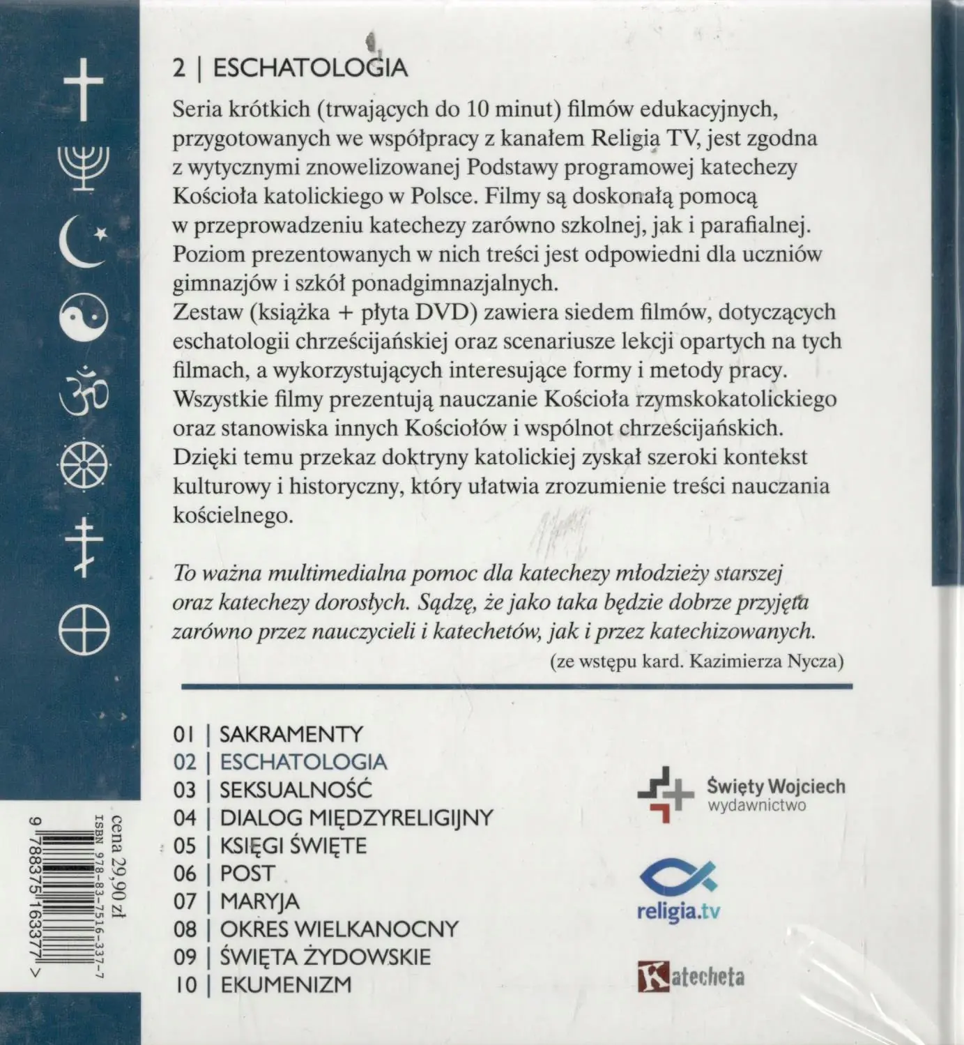 Książka - Lekcja religii 2. Eschatologia. Książka z płytą DVD