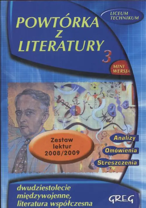 Książka - Powtórka z literatury - Liceum klasa 3