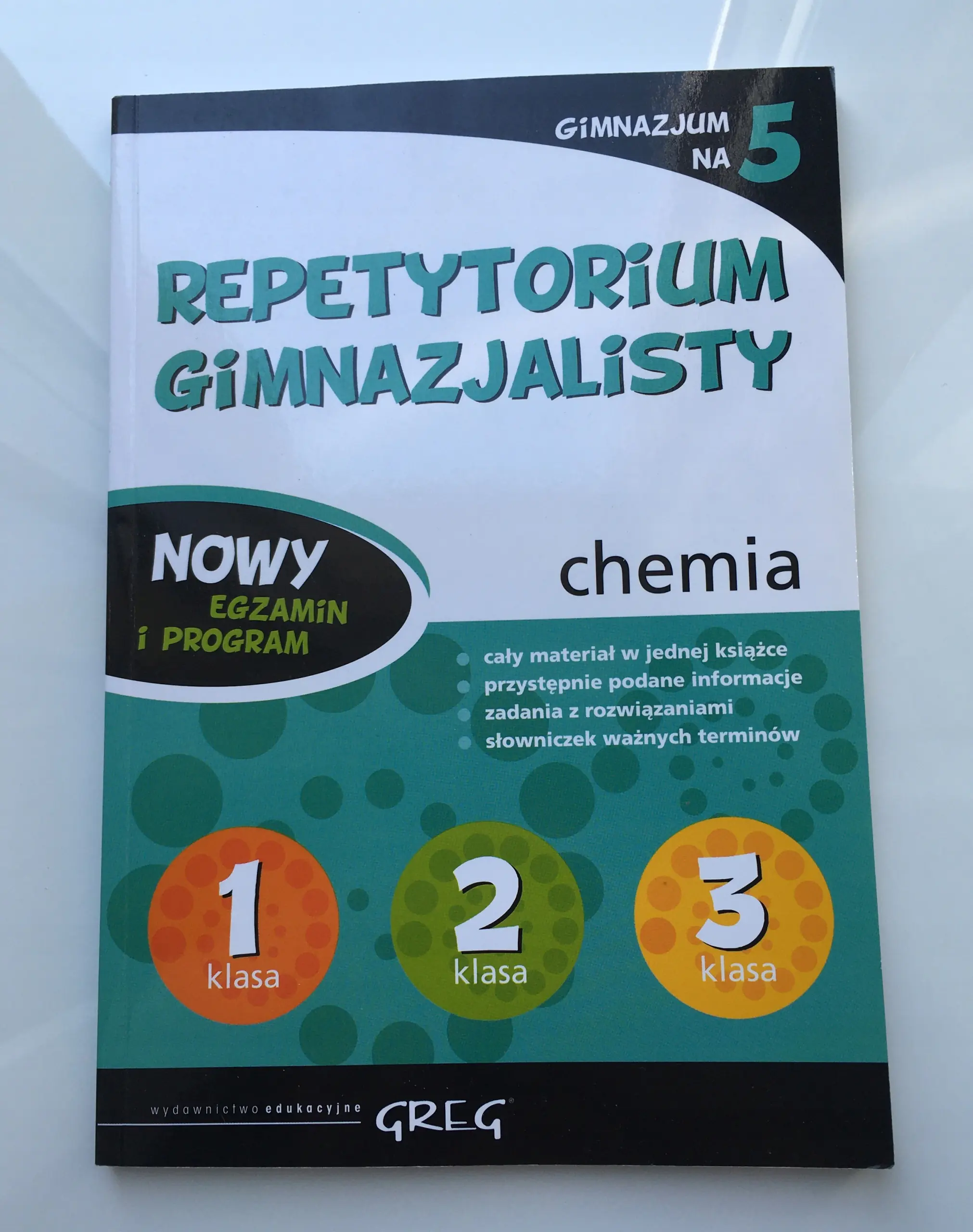 Książka - Repetytorium gimnazjalisty. Chemia. 2019