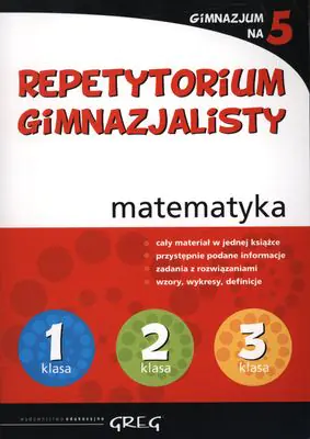 Książka - Repetytorium gimnazjalisty. Matematyka. 2019
