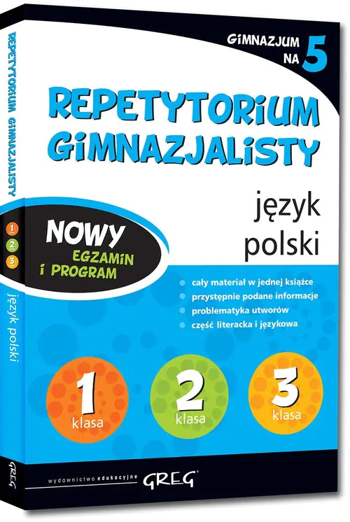 Książka - Repetytorium gimnazjalisty. Gimnazjum na 5. Język polski
