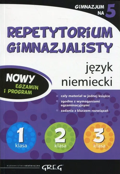 Książka - Repetytorium gimnazjalisty. Język niemiecki. 2019