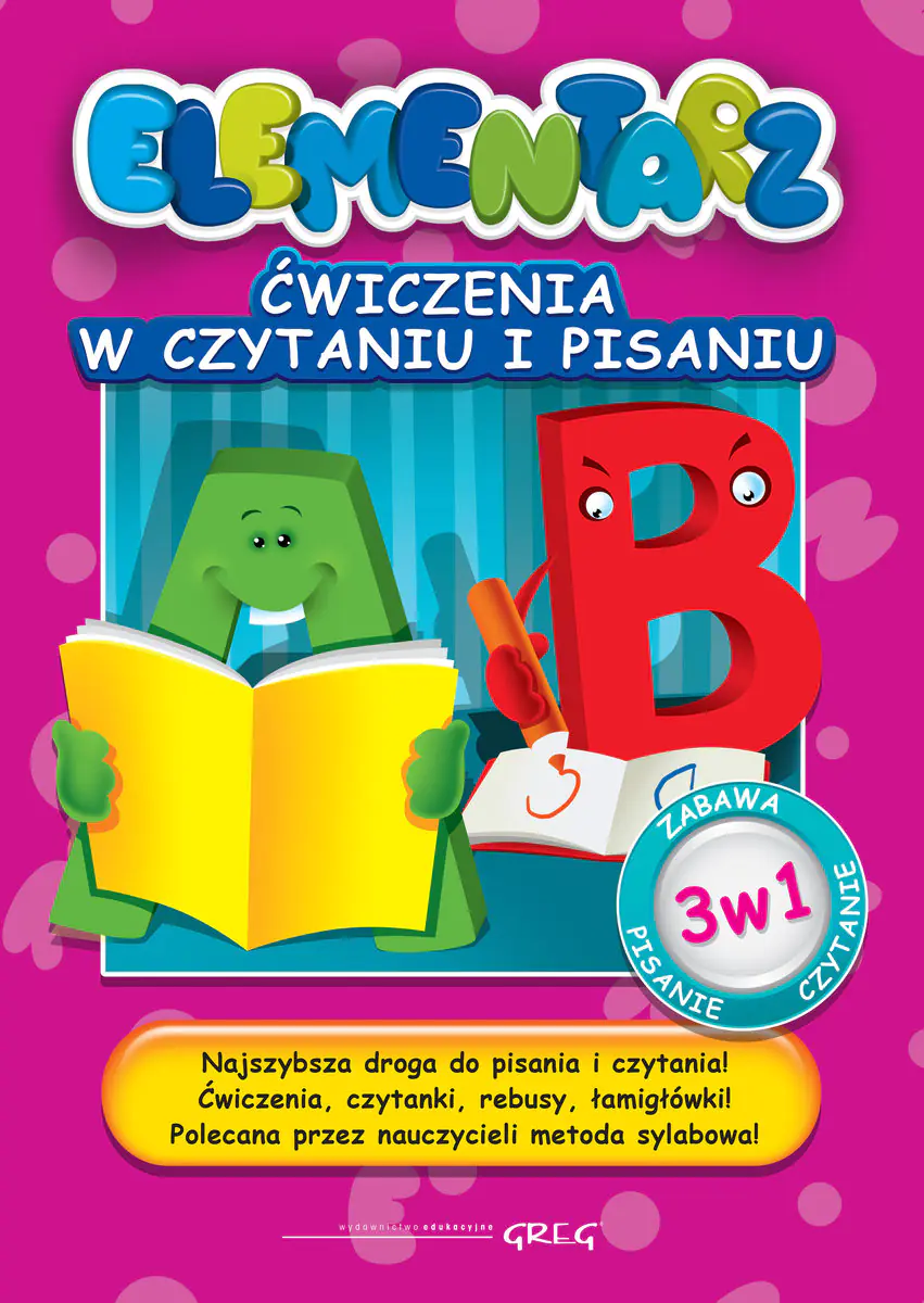Książka - Elementarz. Ćwiczenia w czytaniu i pisaniu