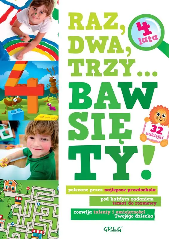 Książka - Raz, dwa, trzy... Baw się ty. 4 lata