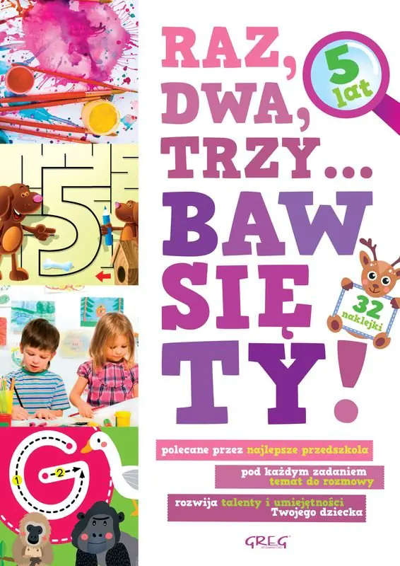 Książka - Raz, dwa, trzy... Baw się ty. 5 lat