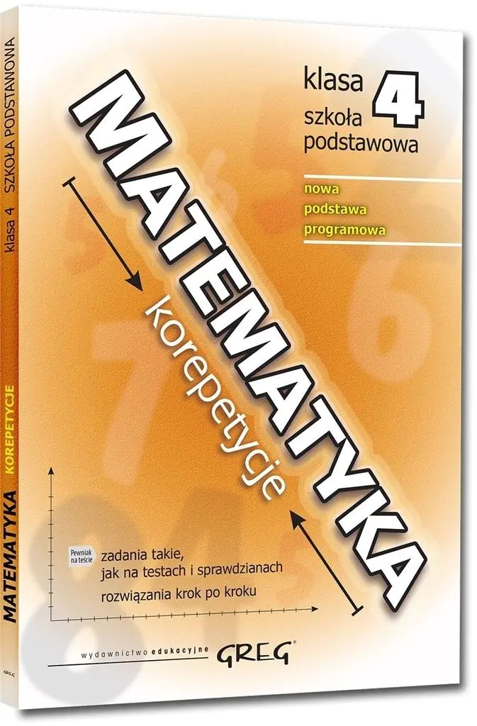 Matematyka korepetycje. Szkoła podstawowa. Klasa 4