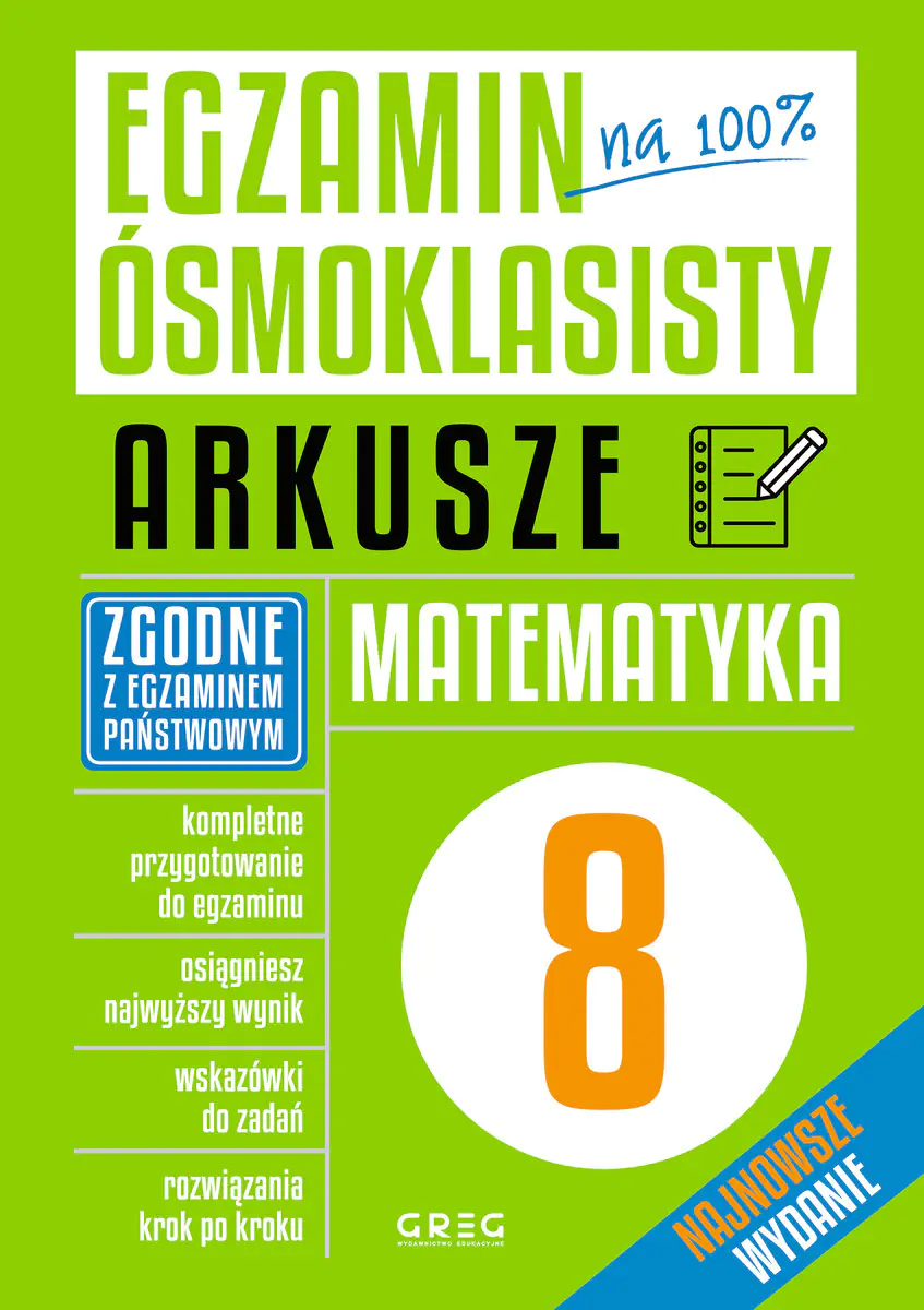 Książka - Matematyka. Egzamin ósmoklasisty. Arkusze