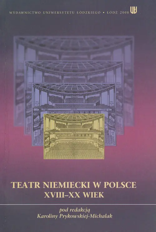 Książka - Teatr niemiecki w Polsce XVIII - XX wiek