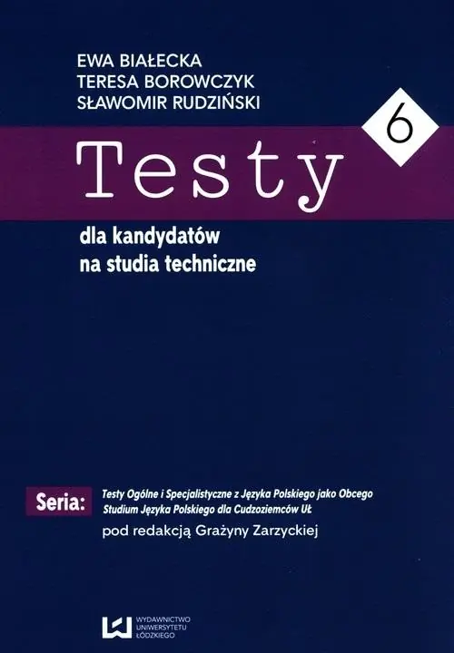 Książka - Testy dla kandydatów na studia techniczne 6