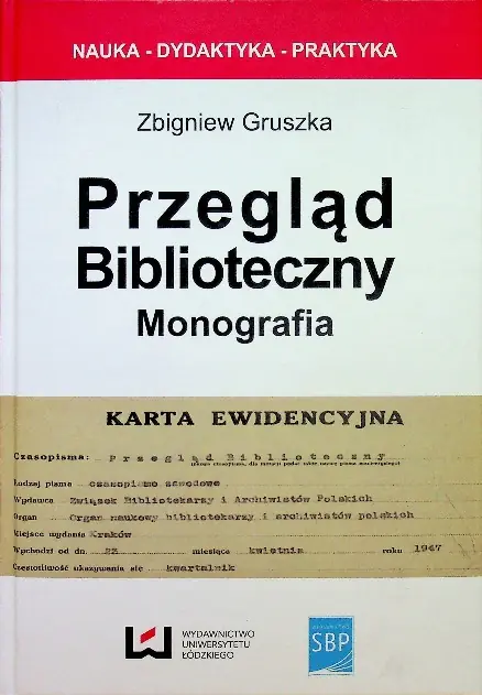 Książka - Przegląd biblioteczny - monografia