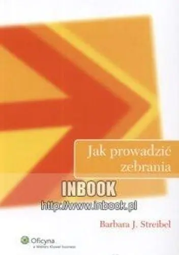 Książka - JAK PROWADZIĆ ZEBRANIA