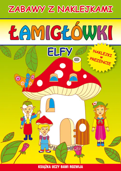 Książka - Łamigłówki. Elfy. Zabawy z naklejkami