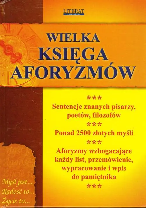 Książka - Wielka księga aforyzmów