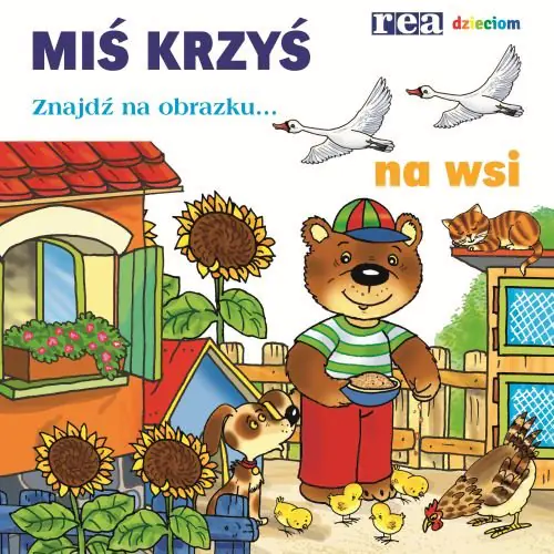 Książka - Znajdź na obrazku... Miś Krzyś na wsi