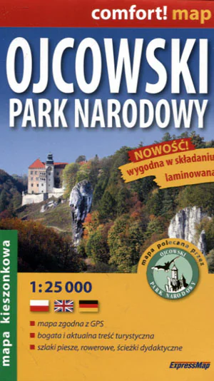 Książka - Ojcowski Park Narodowy. Mapa 1:25 000