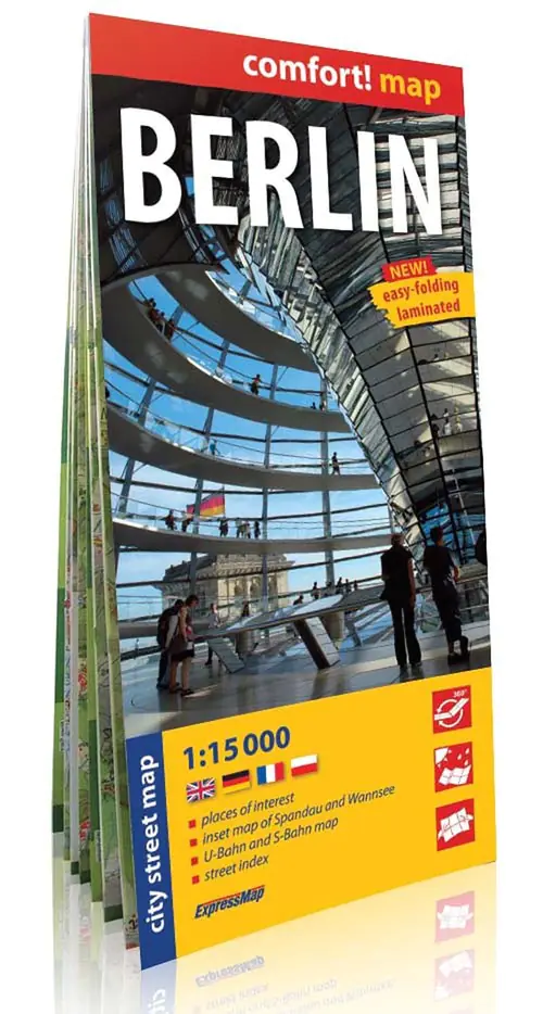 Książka - Comfort!map Berlin, 1:15 000 plan miasta