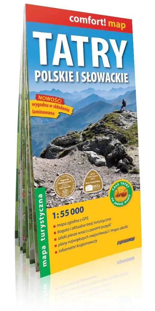 Książka - Comfort!map Tatry Polskie i Słowackie mapa