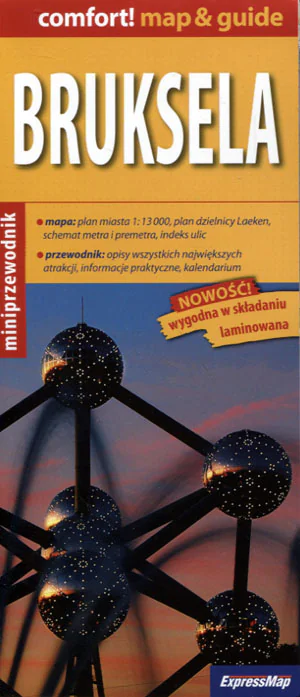 Książka - Comfort!map&guide Bruksela 2w1 mapa