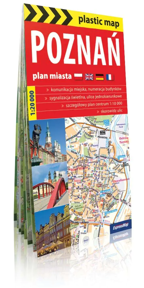 Książka - Plastic map Poznań plan miasta 1:22 000