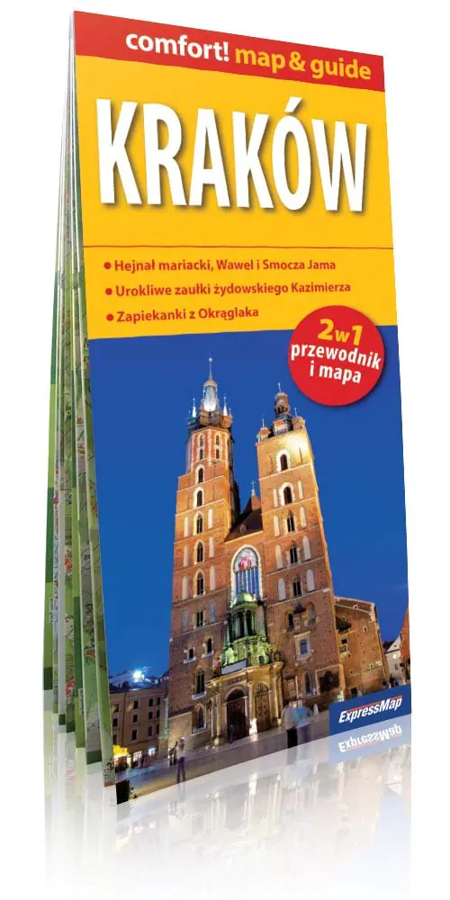 Książka - Kraków 2w1. Przewodnik i mapa