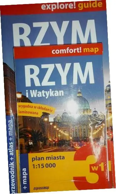 Książka - Rzym i Watykan Zestaw przewodnikowy z planem miasta