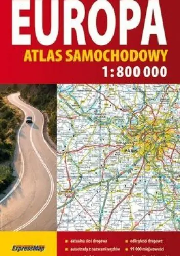 Książka - Europa.Atlas samochodowy.1: 800 000 ExpressMap