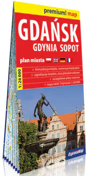 Książka - Gdańsk, Gdynia, Sopot. Plan miasta 1:26 000