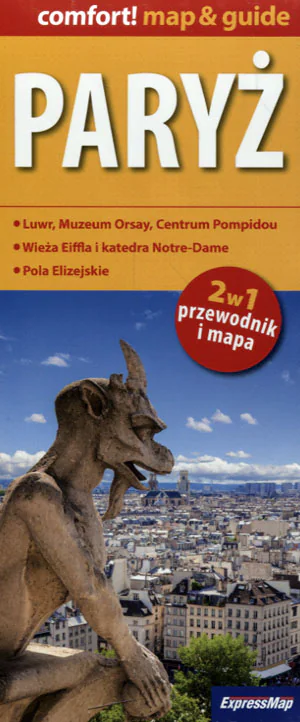 Książka - Paryż 2w1. Przewodnik i mapa