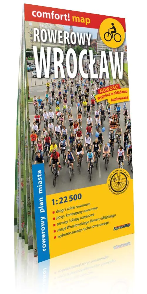 Książka - Rowerowy Wrocław. Plan miasta 1:22 500