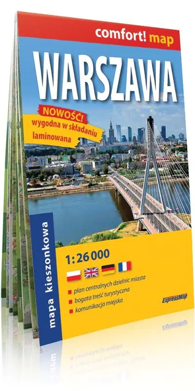 Książka - Warszawa. Mapa 1:26 000