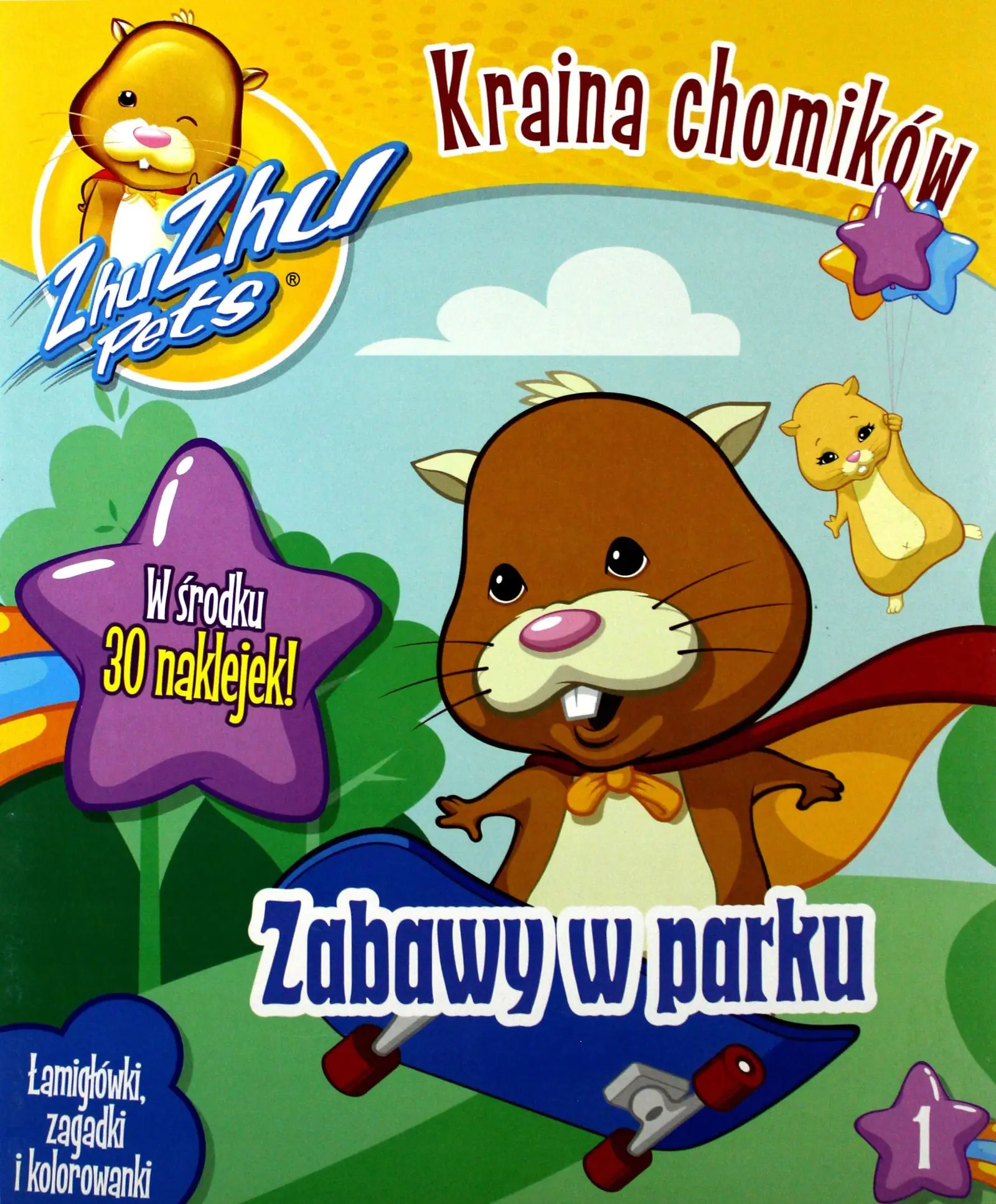 Książka - Zhu Zhu Pets Kraina chomików 1 Zabawy w parku