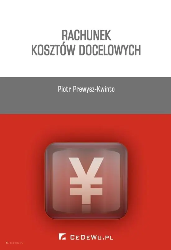 Książka - Rachunek kosztów docelowych