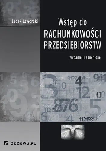 Książka - Wstęp do rachunkowości przedsiębiorstw