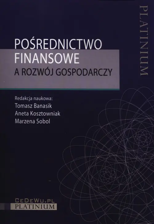 Książka - Pośrednictwo finansowe a rozwój gospodarczy