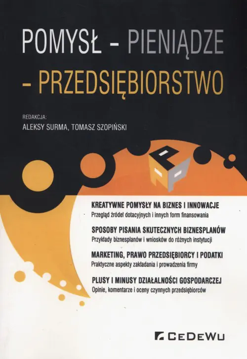 Książka - Pomysł - Pieniądze - Przedsiębiorstwo