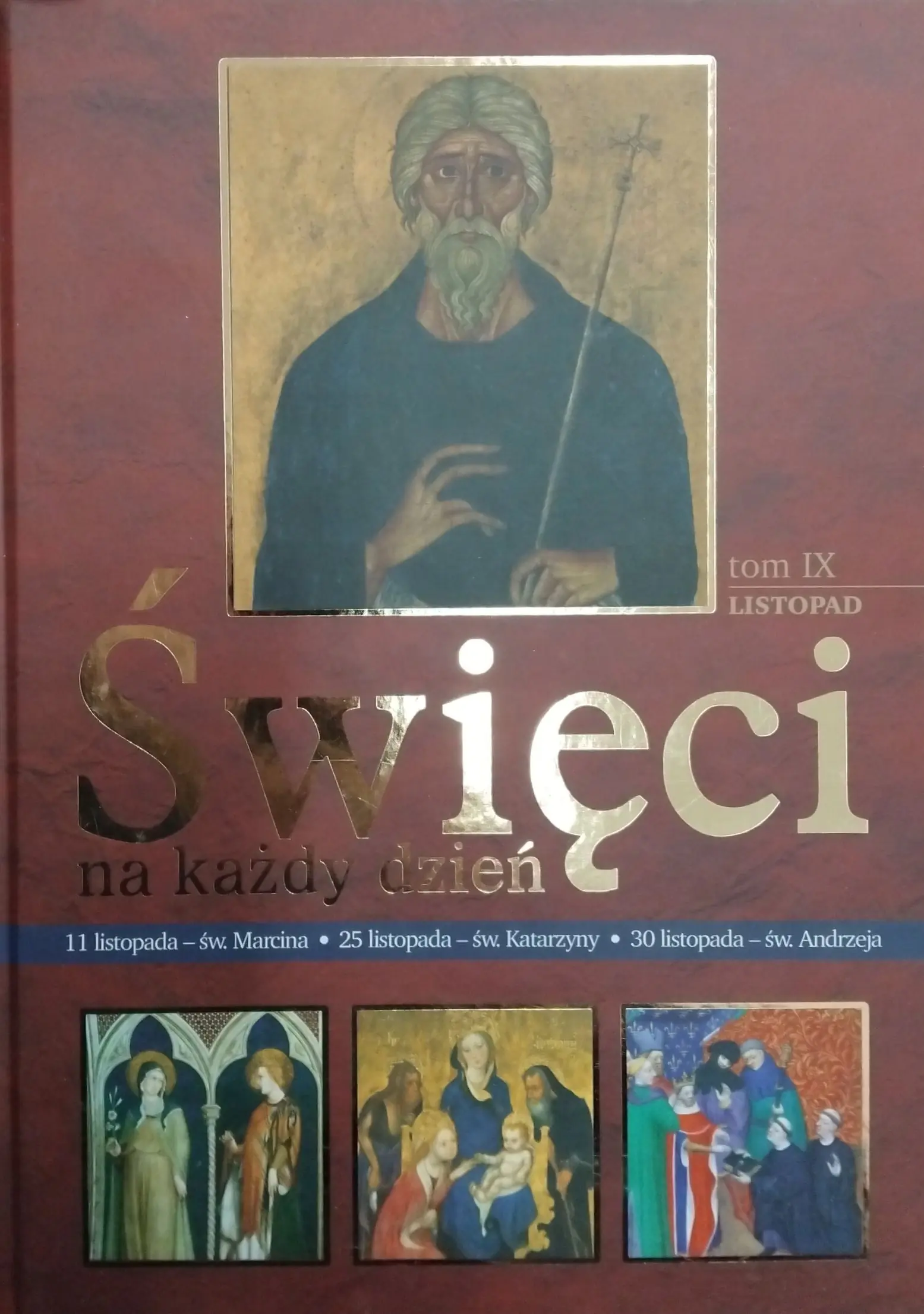 Książka - Święci na każdy dzień. Tom IX: listopad + medalik