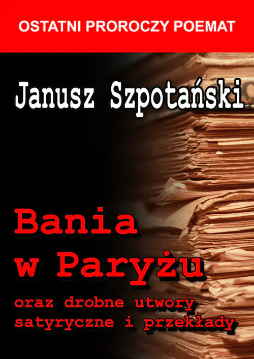Książka - Bania w Paryżu oraz drobne utwory satyryczne i przekłady
